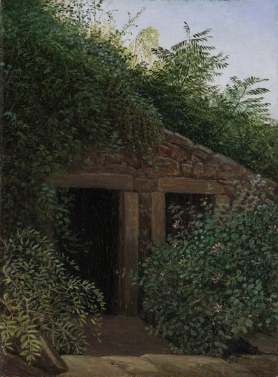 Un puits de mine envahi par la végétation, vers 1824 - Carl Gustav Carus
