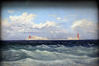 French : Forteresse maritime du Mittelland Mediterranean Island Fortress - Carl Gustav Carus