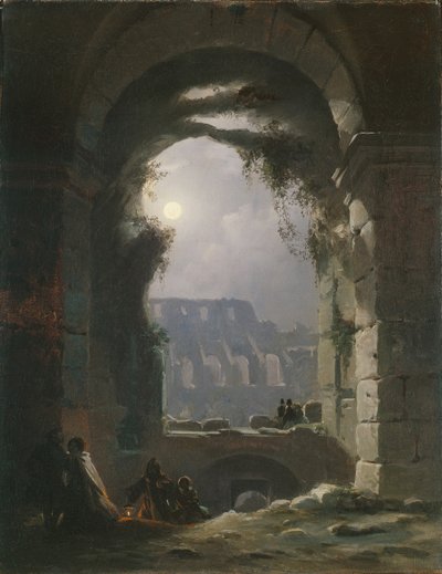 Le Colisée la nuit, début des années 1830 - Carl Gustav Carus