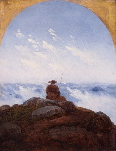 Le Voyageur au sommet de la montagne, 1818 - Carl Gustav Carus