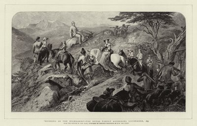 Matin dans les Highlands, la famille royale montant Lochnagar, 1853 - Carl Haag