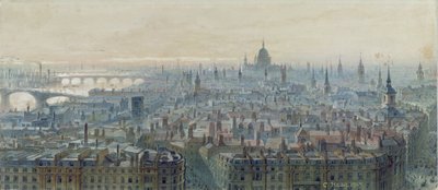 Panorama de Londres depuis le sommet du Monument, vue vers l