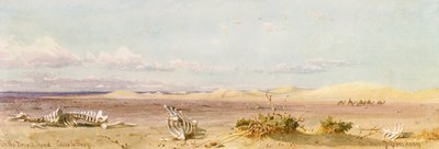 Collines de sable dans le désert, Le Caire, Suez, 1859 - Carl Haag
