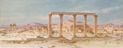 Les vestiges du palais de Zénobie, Palmyre - Carl Haag