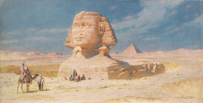 Le Sphinx de Gizeh avec la pyramide de Mykérinos, 1874 - Carl Haag