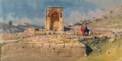 La Vallée et le bassin inférieur de Gihon, Jérusalem, 1859 - Carl Haag