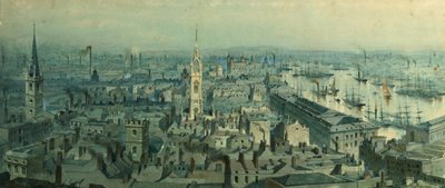 Vue de Londres depuis le Monument regardant vers l