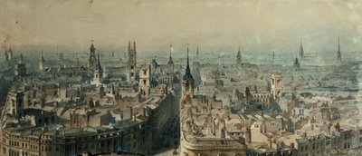 Vue de Londres depuis le Monument regardant vers le nord, 1848 - Carl Haag