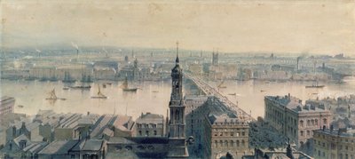 Vue de Londres depuis le Monument regardant vers le sud, 1848 - Carl Haag