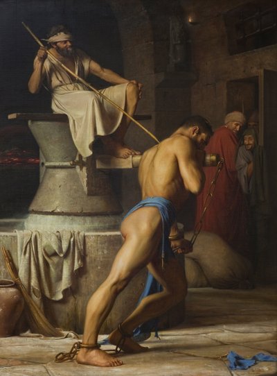 Samson et les Philistins, 1863 - Carl Heinrich Bloch