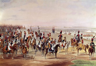 Vue générale de la cavalerie française, vers 1809 Illustration de Carl-Heinrich Rahl (1779-1843) d
