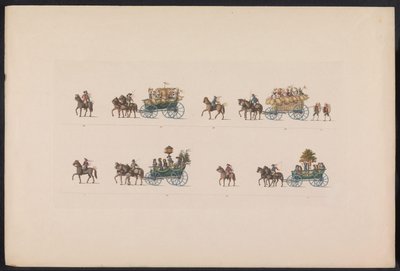 Défilé lors du mariage de la princesse Sophie, 1842 (plaque 5) - Carl Hess