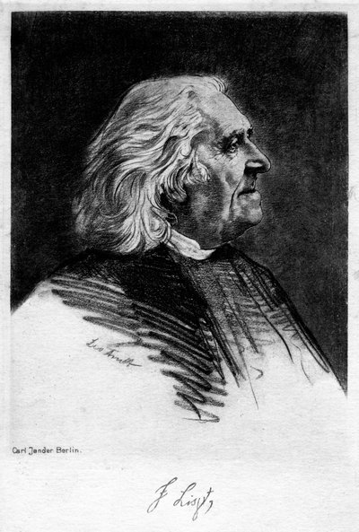 Franz Liszt 1811-1886, compositeur et pianiste hongrois, 20e siècle - Carl Jander