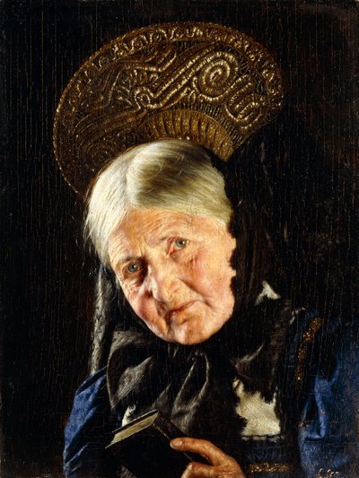 Une femme avec un livre - Carl Kronberger