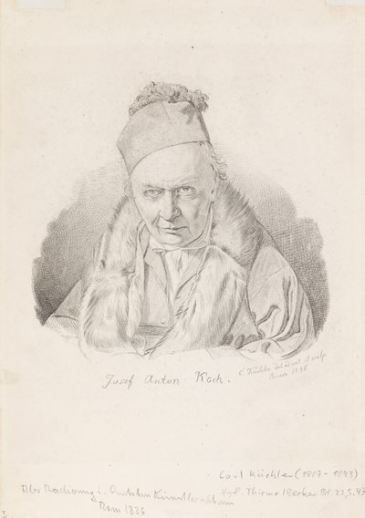 Portrait du peintre Joseph Anton Koch 1768-1839, 1836 - Carl Küchler