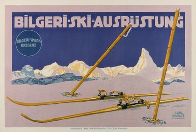 Équipement de ski Bilgeri, vers 1910 - Carl Kunst
