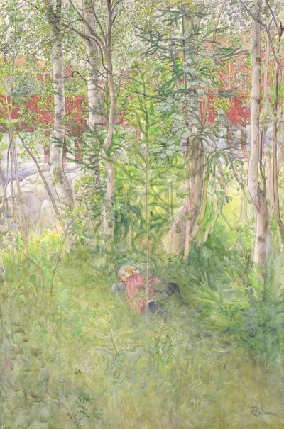 Une sieste en plein air - Carl Larsson
