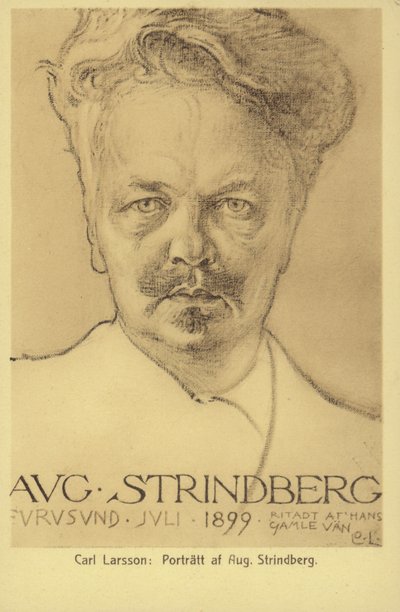 August Strindberg (1849-1912), dramaturge, romancier, poète et artiste suédois, 1899 - Carl Larsson