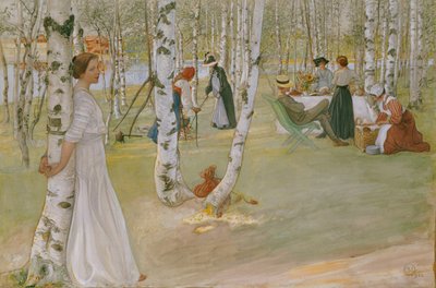 Petit déjeuner en plein air, 1910 - Carl Larsson