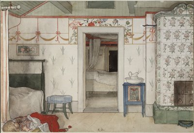 Britas fait un petit somme, de la série A Home, c.1895 - Carl Larsson