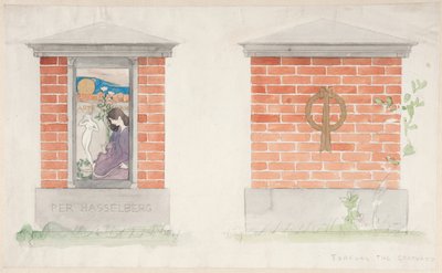 Projet de monument funéraire pour Per Hasselberg - Carl Larsson