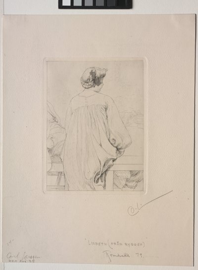 Lisbeth, vue de dos - Carl Larsson