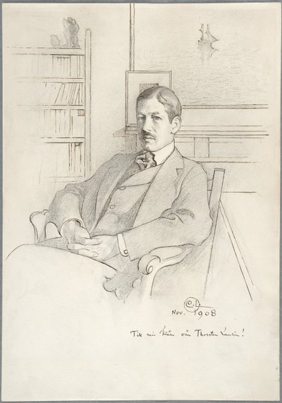 Portait of Thorsten Laurin - Carl Larsson