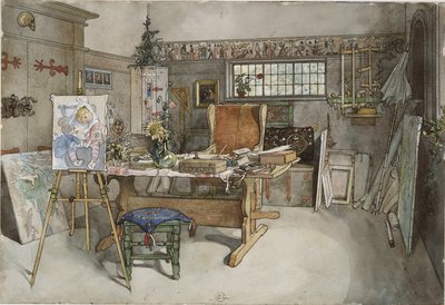 « Le Studio. Depuis chez moi » (26 aquarelles) - Carl Larsson