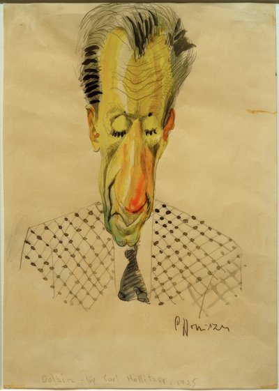 B.F. Dolbin / Caricature de C.-F. Hollitzer, 1925 - Carl Leopold Hollitzer