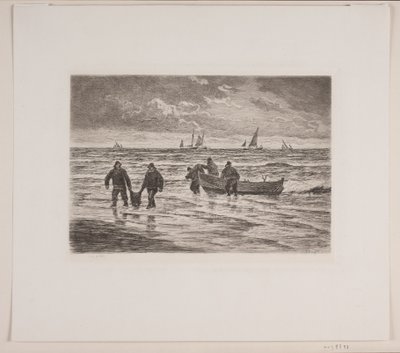 Fangsten bæres i land - Carl Locher