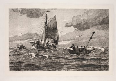 Pêcheurs en mer - Carl Locher
