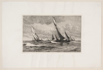 Chalutiers en mer - Carl Locher