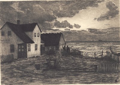 Maison au bord de la mer. Tisvilde - Carl Locher
