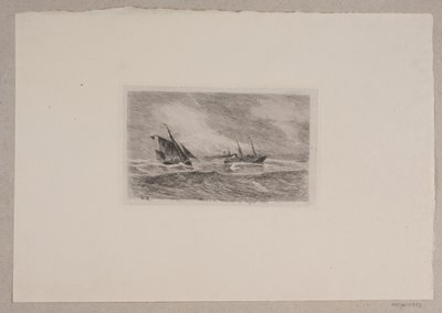 Tempête en mer du Nord. Arcturus reçoit un pilote - Carl Locher