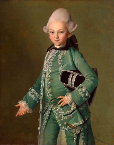 Portrait du comte Alexei Bobrinsky enfant, 1769 - Carl Ludwig Johann Christineck
