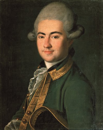 Portrait du dramaturge Alexandre Andreïevitch Volkov - Carl Ludwig Johann Christineck