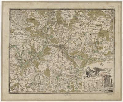 Région près de Berlin et Potsdam (col.) - Oesfeld 1778 - Carl Ludwig von Oesfeld