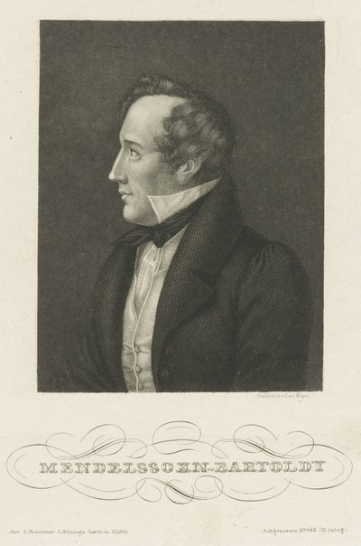 Portrait de Felix Mendelssohn Bartholdy - Carl Mayer