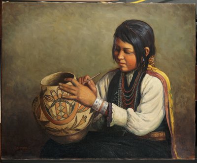 Fabricant de poterie Isleta, Pueblo d