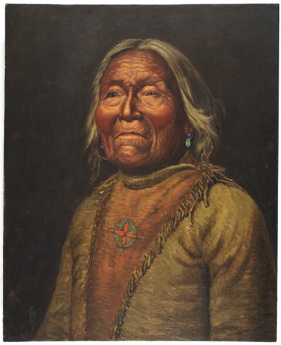 Nar-Ah-Kee Gie Etsu, Vieux Éclaireur Apache - Carl Moon