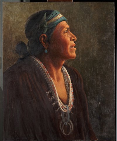 Ta-otza-begay, aussi appelé Meguelito, homme-médecine Navajo - Carl Moon