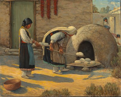 Les femmes qui cuisent le pain - Carl Moon