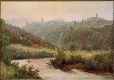 Vue de Tivoli et des chutes d