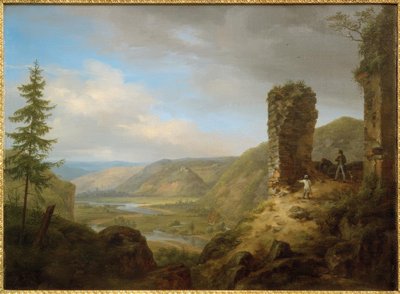 C.Morgenstern, Vue depuis les ruines du château de Bockenheim - Carl Morgenstern