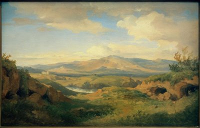 C. Morgenstern, Vue sur les grottes de Cervara - Carl Morgenstern