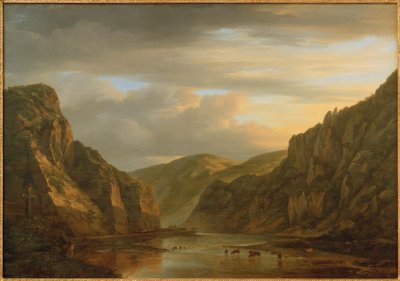 C.Morgenstern, Le Stegfels dans la vallée de la Nahe - Carl Morgenstern
