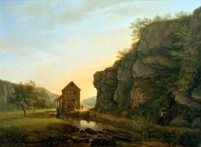 Le moulin à scie dans la vallée de Lorsbach au Rocher du Diable - Carl Morgenstern