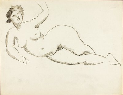 Nu féminin couché - Carl Newman
