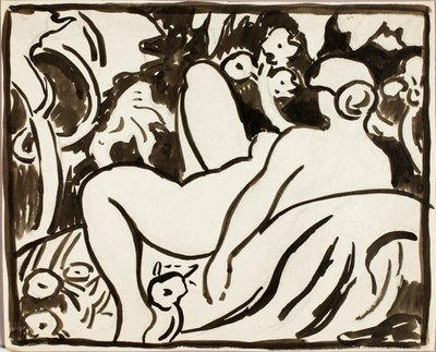Nu féminin couché - Carl Newman