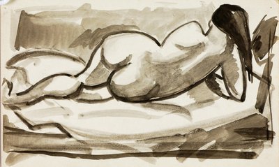 Nu féminin couché - Carl Newman
